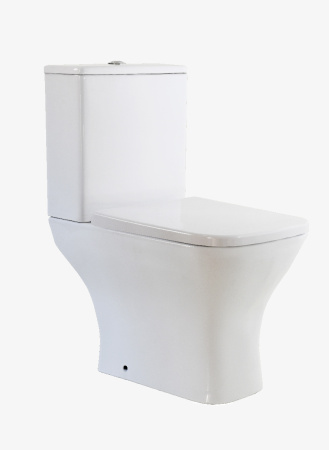 Унитаз напольный с бачком Taliente Elegante Vortex EL45055 белый с сиденьем безободковый смыв торнадо